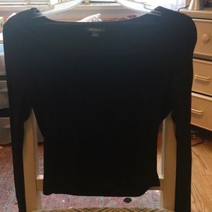 Cropped black long sleeve